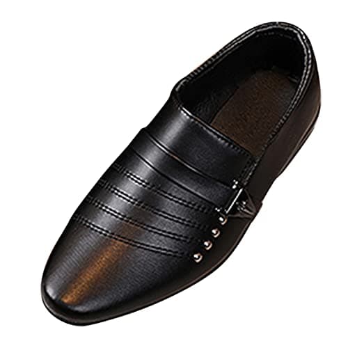 Image of Generisch Leather Shoes Boys Lead Kids Student Baby Style Casual British Toddler Boy Shoes, black, 8.5 UK