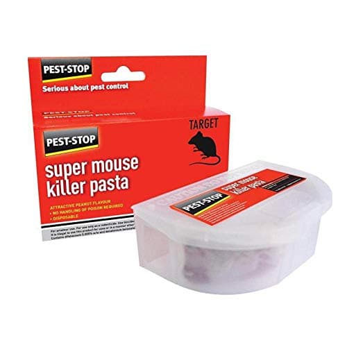 Image of Pest-Stop Super Mouse Killer Pasta – Pre-Baited Station with Secure Lock – Indoor & Outdoor Use – Ready to Use