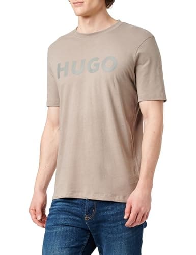 Image of Hugo Men's T-Shirt, Light/Pastel Brown 237, S