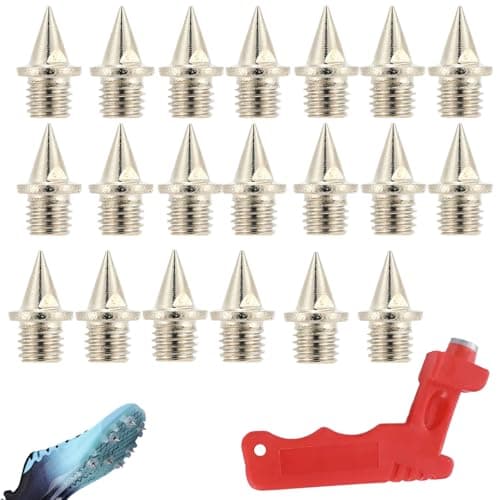 Image of 20 PCS 6mm Spikes for Running Shoes | Stainless Steel Track Spikes | Anti-Slip, Durable, Lightweight | Replacement Spikes for Athletic Shoes | Perfect for Track, Cross Country, Running Events