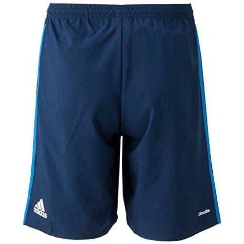 Image of Adidas Boy's Real Madrid Third Shorts - Night Indigo/Bright Blue, Size 164