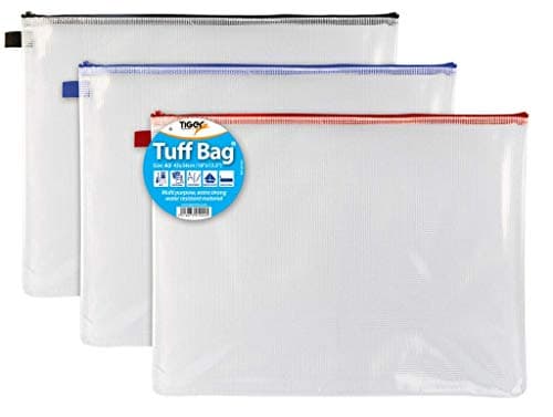 Image of Tiger tuff bag A3 size single bag - assorted colours