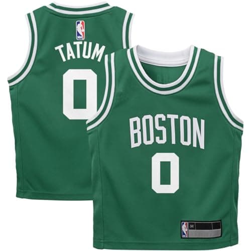 Image of Jayson Tatum Boston Celtics NBA Kids 4-7 Green Icon Edition Player Jersey, Yellow, 4