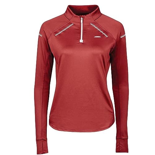 Image of Weatherbeeta Victoria Premium Thermal Baselayer Top, Maroon, Ladies L