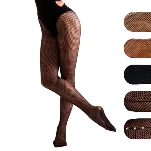 Image of Silky Dance Professional Fishnet Dance Tights Latin Dance Tights - Small - Black