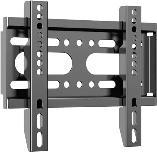 Image of JXMTSPW TV Wall Mount Fixed Monitor Bracket Low Profile Most 14"-42" Flat Curved 19 24 28 29 32 38 39 inch Small Televisions Screen up to VESA 200x200mm 25KG Max Load Wall Mount Bracket
