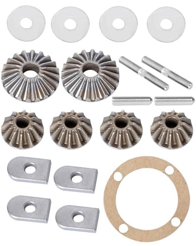 Image of RCarmumb Diff Gear Set Upgrades Parts for Arrma 1/7 Felony Fireteam Infraction Limitless Mojave,1/8 Kraton Notorious Outcast Talion TLR Tuned Typhon 6S,RC Metal Diff Gear Hops up,Replace #ARAC4010