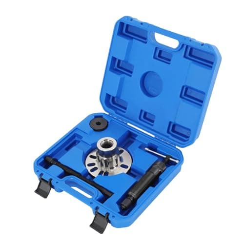 Image of whsiodj 10 Ton Hydraulic Wheel Puller Kit Manual Hub Remover, Carbon Steel Professional 4 5 Lug Axle Removal Tool UK, Hand Pump for Rusted Wheels 3.78-4.92 Inch Portable Case (Blue)