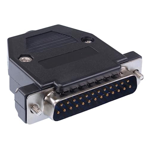 Image of 25-Way D Sub Connector Male Plug with Black Hood