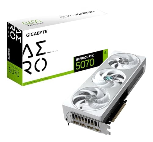 Image of Gigabyte GeForce RTX 5070 AERO OC 12G Graphics Card - 12GB GDDR7, 192bit, PCI-E 5.0, 2625 MHz Core Clock, 3 x DP 2.1a, 1 x HDMI 2.1b, NVIDIA DLSS 4, GV-N5070AERO OC-12GD