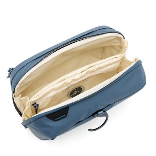 Image of Peak Design Wash Pouch, Ocean, Weatherproof Travel Toiletry Bag, Upright or Hanging Kit with Pockets, Magnetic Toothbrush Pocket, Wide UltraZip Opening, Toiletry Bag for Men and Women