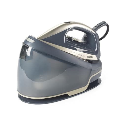 Image of Beldray Power Pro Steam Station Iron – 2.5L Capacity, 40 G/Min Steam Rate, 3.5 Bar Pressure, Spray Function, Ceramic Non-Stick Soleplate, Safety Locking System, Variable Temperature Control, 3000W