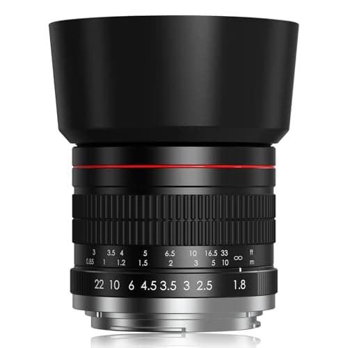 Image of Lightdow EF 85mm F1.8 Portrait Lens - Compatible with Canon EF/EF-S mount cameras, Prime Portrait Lens, Compatible with Canon EOS Rebel T7, T8i, T7i, T6, T6i, SL2, 6D, 5D, 4000D, 2000D, 850D, 800D