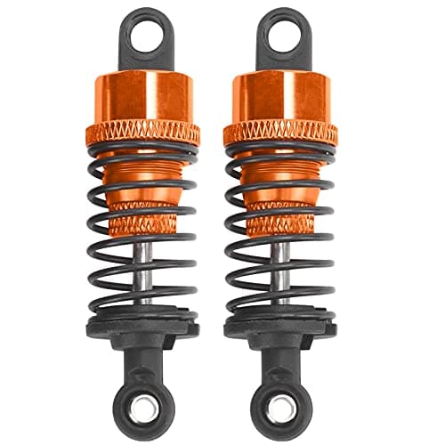 Image of Adfaga 2 Pcs 65mm RC Metal Shock Absorbers Adjustable Durable High Performance Spring Suspension Damper for Slash 2WD HPI RC Cars (Gold)