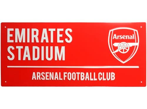 Image of FOCO Arsenal Football Club Metal Street Sign, Emirates Stadium, Dark