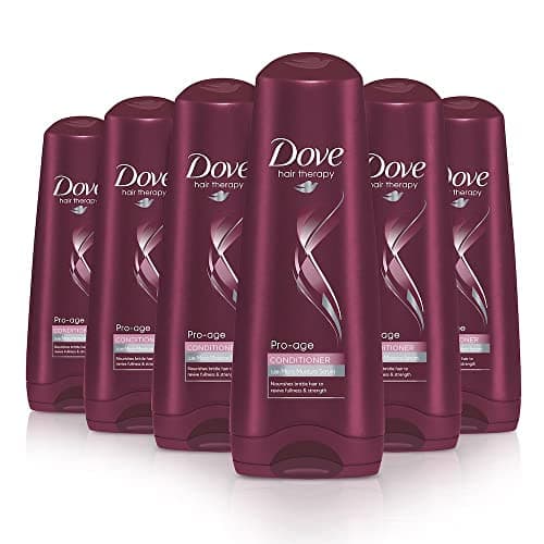 Image of Dove Pro Age Hydrating and Moisturising Conditioner for Men and Women, Professional Deep Cleansing for All Hair Types and Colours, Bulk Pack (6 x 200 ml (Pack of 6))