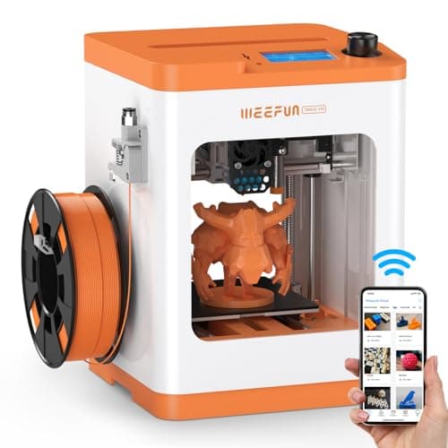 Image of TINA2S 3D Printer, WEEFUN 3D Printer Fully Assembled with WiFi Cloud Print, Silent Mini 3D Printers for Beginners and Kids, Auto Bed Leveling DIY 3D Printers with Resume Print, Fully Open Source