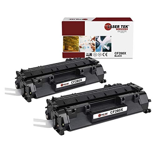 Image of Laser Tek Services Compatible Toner Cartridge Replacement for HP CF280X (Black, 2-Pack) by Laser Tek Services