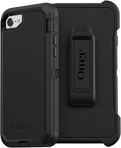 Image of OtterBox Defender Series Series Case for iPhone SE (2nd gen - 2020) and iPhone 8/7 (NOT Plus) - Retail Packaging - Black