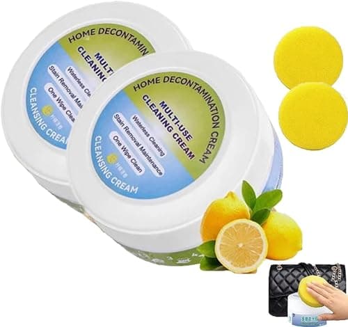 Image of Multi-Functional Cleaning And Stain Removal Cream, Leather Care Multifunctional Cleaning Cream, Remove Stains from Roots Home Cleaning, 260g (2pcs)