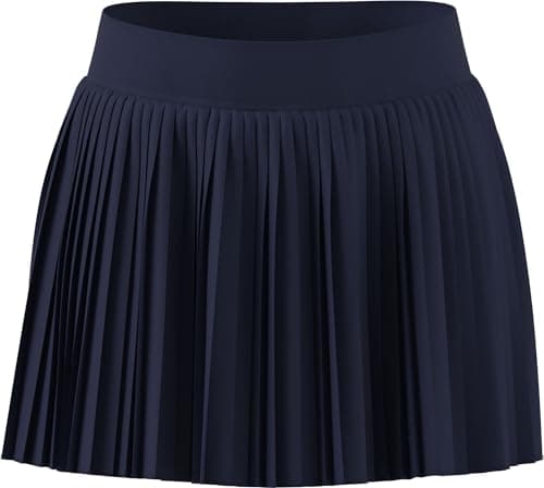 Image of adidas Girl's Girls Club Tennis Climacool Pleated Skirt, Dark Blue, 9-10 Years
