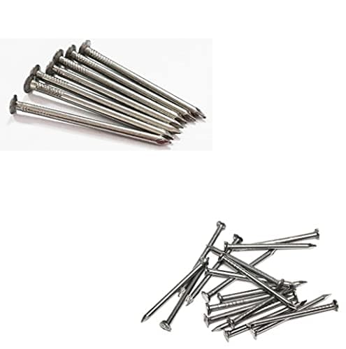 Image of SISI UK® 20 x Premium Hardened Ribbed Concrete Hard Wall Masonry Nail 30mm Heavy Duty Roof Felt Tacks for Wood Outdoor and Securing Shed Roofing.