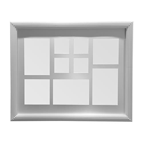 Image of Premier Housewares Multi-Photo Frame for 9 Photos, White, 50 x 40 x 2 cm