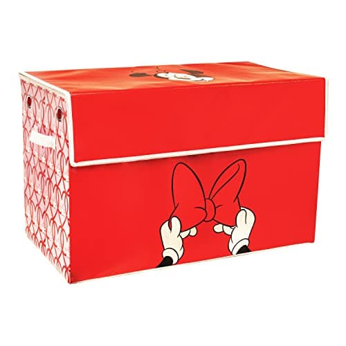 Image of Minnie Disney Mouse Storage Box - Officially Licensed Large Organiser Container Fabric Toy Chest for Kids | Paladone
