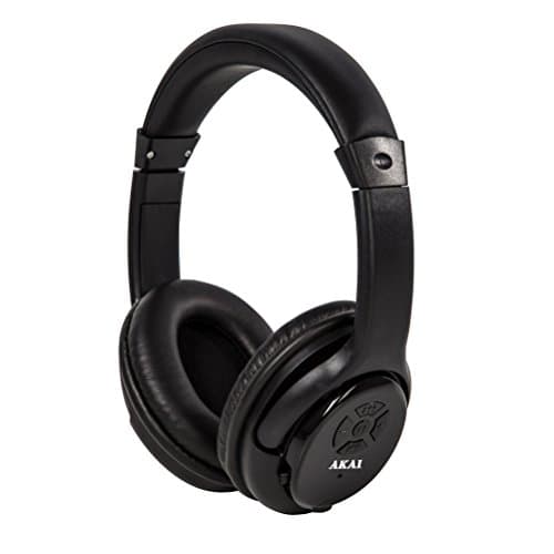 Image of Akai Wireless Bluetooth Over Ear Headphones with USB Rechargeable Battery, Built-In Microphone, Up to 5 Hours Continous Playback, Black