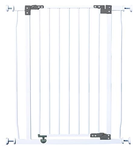Image of Dreambaby Liberty Extra-Tall Baby Gate - 93cm Tall Stair Gate for Dogs - Pressure Fits 75-81cm Wide - White - Model G1961BB