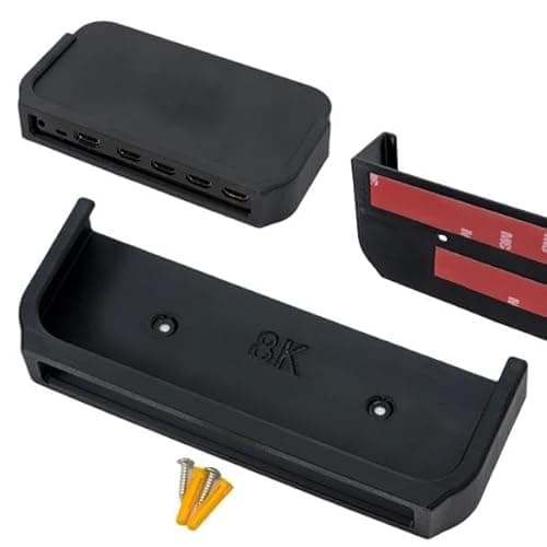 Image of 3D Cabin Wall Mount Compatible With Philips Hue Play Hdmi Sync Box 8K Holder Bracket Screw Or Stick On