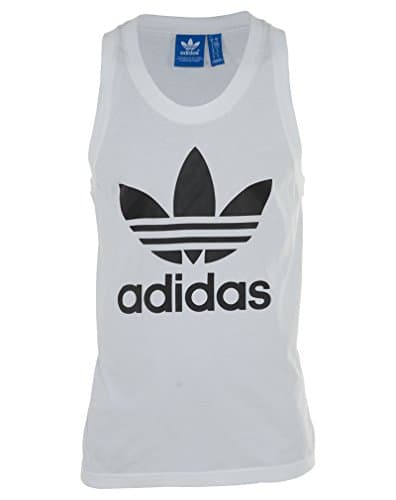 Image of adidas Originals Men's Trefoil Tank Shirt, White, XX-Large