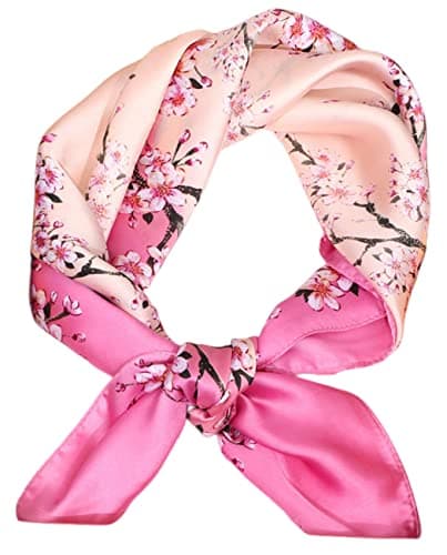 Image of FAIRYGATE Womens Scarf Silk Scarves Women Large Square Pattern Head Neckerchief Handbag Wraps Hair Ladies Scarfs Sleeping Headscarf Headdress Shawl A2107