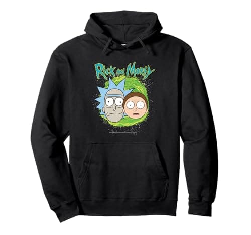 Image of Rick and Morty Floating Heads Pullover Hoodie
