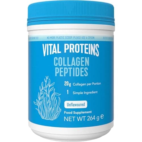 Image of Vital Proteins Collagen Peptides Powder Supplement (Type I, III), Unflavoured Hydrolyzed Collagen-Hair, Skin, Nail Support Supplement, Paleo, gluten free, Non-GMO, 20g per Serving 264g Canister, 1Pack