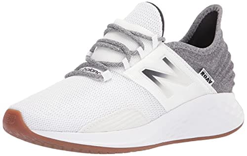 Image of New Balance Women's Fresh Foam Roav V1 Lace Running Shoe, Munsell White/Black, 6 Wide