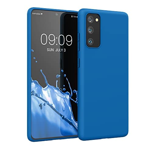 Image of kwmobile Case for Samsung Galaxy S20 FE Case - Soft Cover - Shockproof TPU Material - Wireless Charging - Blue Reef