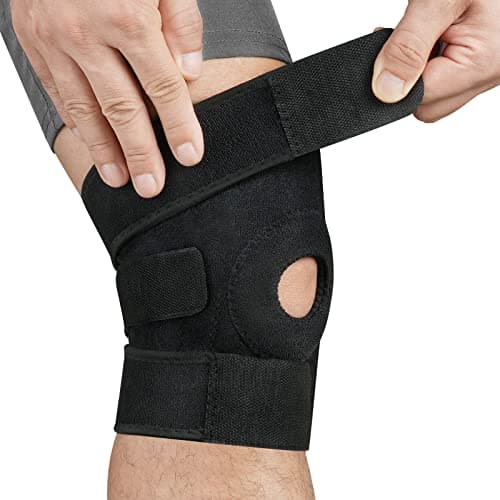 Image of ACWOO Knee Support Brace for Men and Women, Adjustable Compression Knee Patellar Tendon Support Brace for Arthritis, Joint Pain, Ligament Injury, Meniscus Tear, ACL, MCL, Tendonitis, Running, Sports