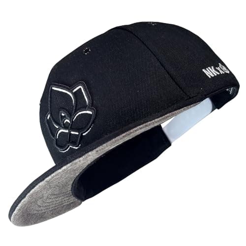 Image of Nebelkind Snapback-Cap Men Women Steini der Keller Black Grey, OneSize, Basecap Cap, Size Adjustable, Unisex, Trendy, Streetwear Style, Baseball Cap with Straight Peak, Retro