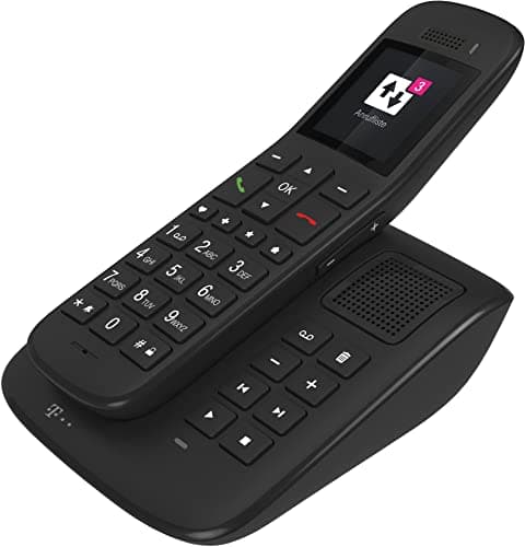 Image of Telekom Sinus A 32 Cordless Phone with Base and Answering Machine Ebony