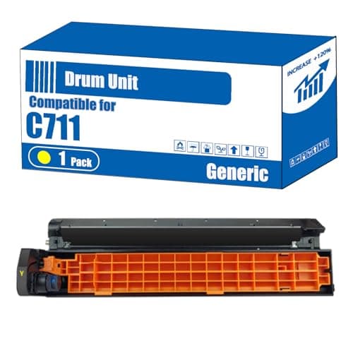 Image of Compatible for Okidata OKI C711 Drum Unit C710 C711 C711dn Printers, High Yield 20000 Pages, Accurate Imaging Rich Colors (1 Pack Yellow)