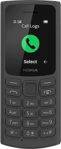 Image of Nokia 105, Dual Sim 1.8 Inch S30+ Feature Phone with 4G Connectivity, 128MB + 48MB Storage, 1020mAh Removable Battery, FM Radio (Wired and Wireless Dual Mode) and 3-in-1 Speaker - Black