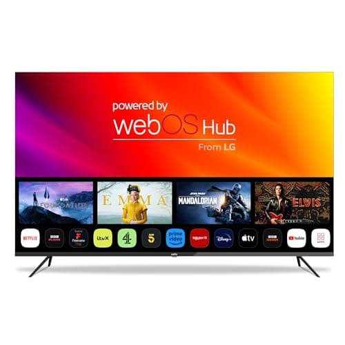 Image of Cello 75″ inch Smart Ultrafast WebOS Full HD TV with Freeview Play FreeSat, Bluetooth. Netflix, Apple TV+, Prime Video, Paramount+, BBC iPlayer Frameless Bezel Made in the UK