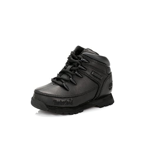 Image of Timberland Euro Sprint (Toddler), Unisex Kids' Ankle Boots, Black Full Grain, 7.5 Child UK (25 EU)