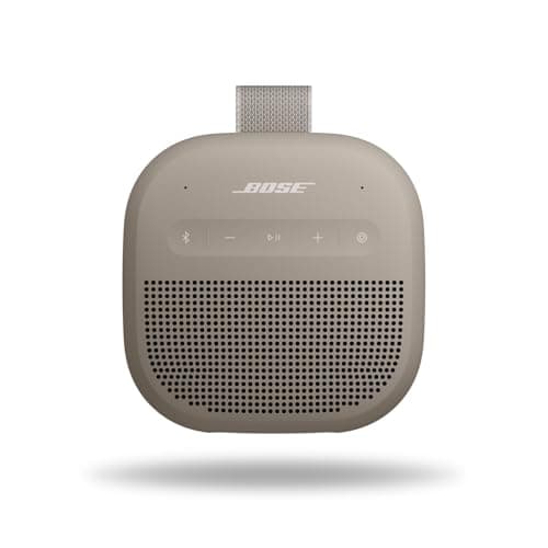 Image of Bose SoundLink Micro Portable Bluetooth Speaker (2nd Gen), Wireless Outdoor Speaker, Up to 12 hours Battery Life, Waterproof and Dustproof, Sandstone