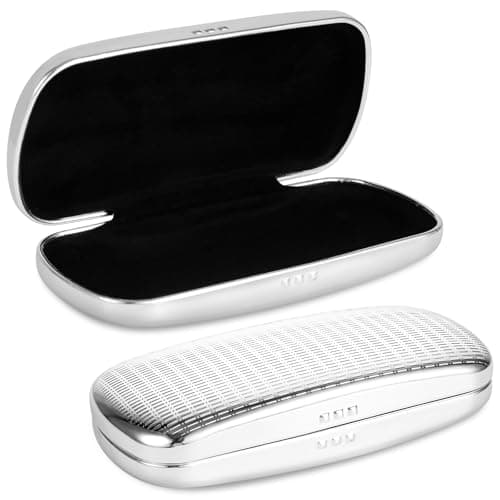 Image of Hifot Metal Glasses Case Hard Shell, Aluminum Spectacles Box Eyeglass Sunglasses Case for Men Women Kids, Reading Glasses Holder