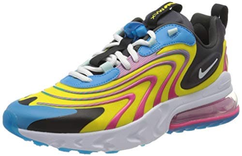 Image of Nike Air Max 270 React Eng, Men's Running Shoe, Laser Blue White Anthracite Watermelon, 7 UK (41 EU)