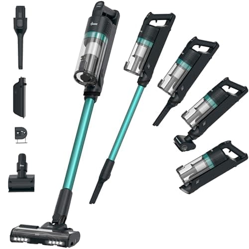 Image of Hoover HF1 Max Cordless Vacuum Cleaner Anti Hair Wrap 200W, 50-min Runtime Rechargeable, 3 Speeds, Double Edge Cleaning, LED Headlight, HEPA Fliter, Crevice Tool & Motorised Pet Tool [HF1M10P]