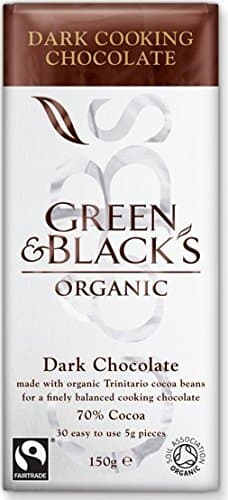 Image of Green & BLACK'S Organic Cooking Chocolate Dark 150g (Pack of 15)
