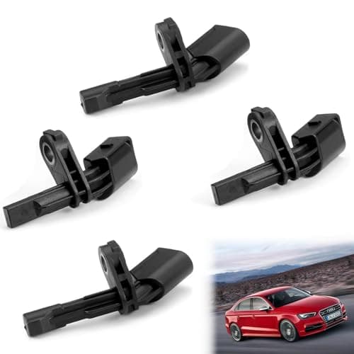 Image of Xiciki 4 Pcs ABS Wheel Speed Sensor Set 1K0927807, Front Rear Left Right ABS Sensor, Compatible for VW Golf Jetta Passat Audi A3 2003-2012, WHT003856 1K0927808 7H0927803 7H0927804 Replacement